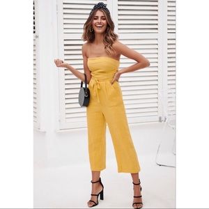 Mura Boutique | Yellow Santa Rosa Jumpsuit